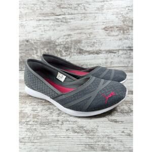 Women's Puma Vega Gray Ballet Flats Sz 7 EUC!